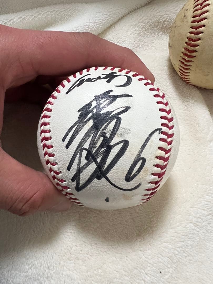サイン入りプレミアムレザー野球ボール