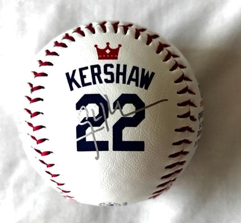 ロサンゼルス・ドジャース クレイトン・カーショウ MLB公式 引退記念ボール