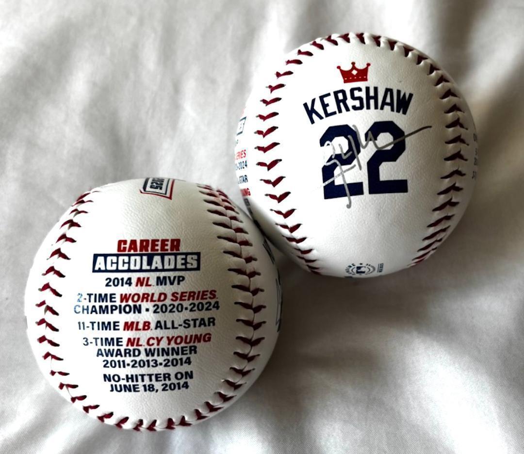 ロサンゼルス・ドジャース クレイトン・カーショウ MLB公式 引退記念ボール