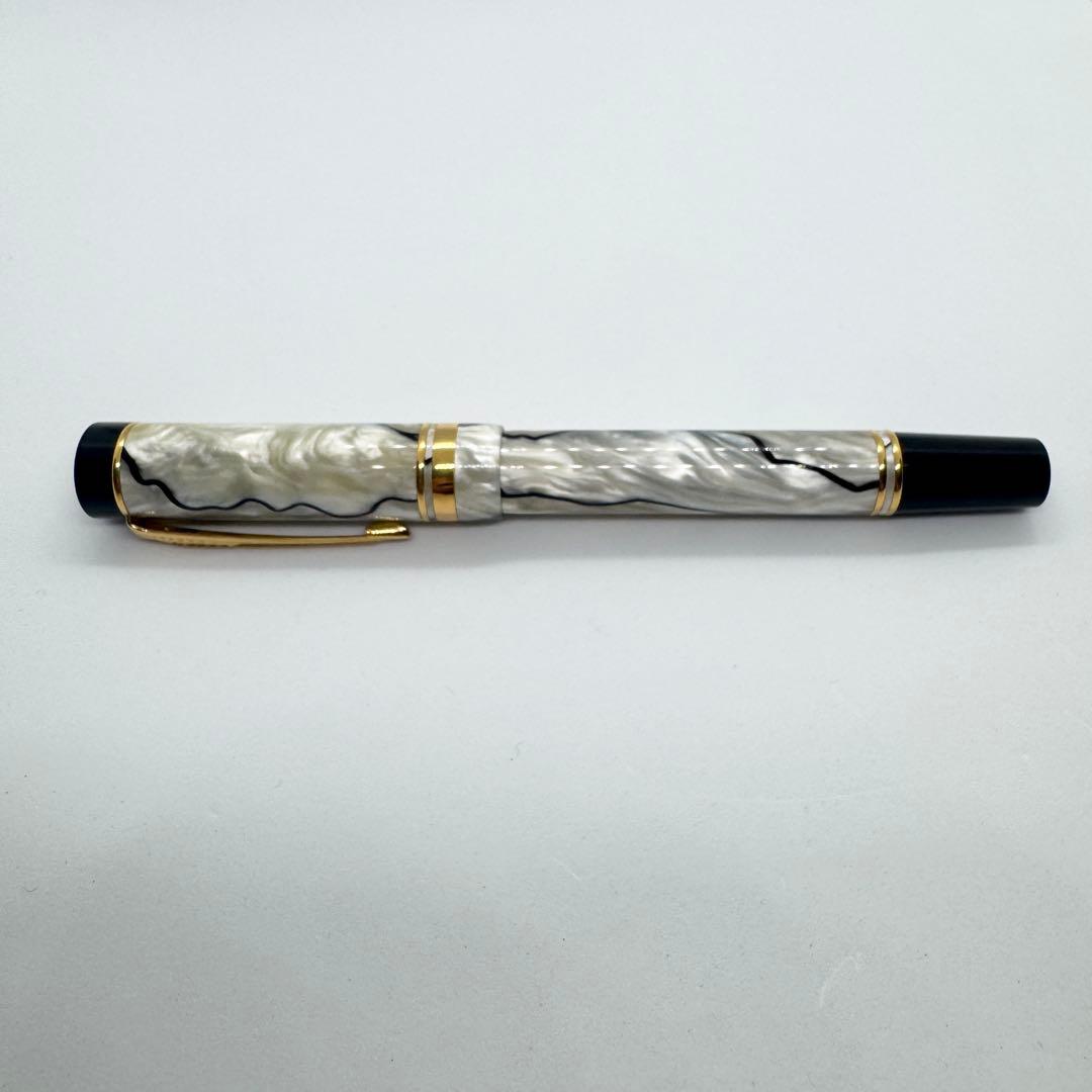 パーカー 万年筆 デュオフォールド　パール ブラック 18K センテニアル