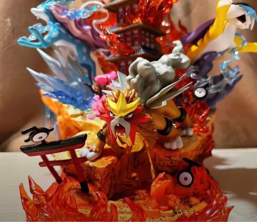 ポケモン　フィギュア　ホウオウ エンテイ スイクン ライコウ