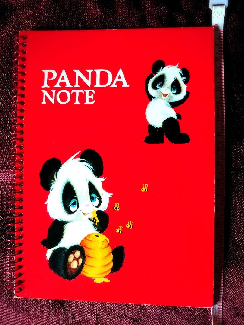 1970年代 当時物 昭和 レトロ ホールマーク パンダ ノート ビンテージ