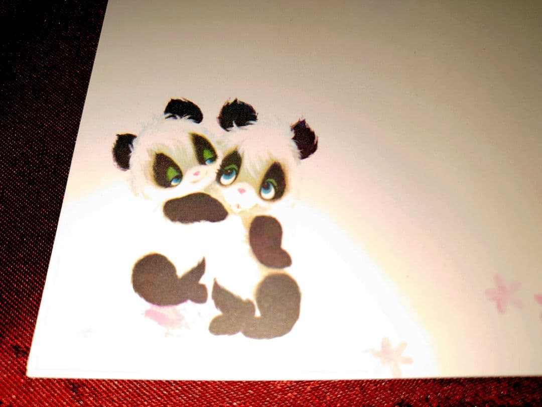 1970年代 当時物 昭和 レトロ ホールマーク パンダ ノート ビンテージ