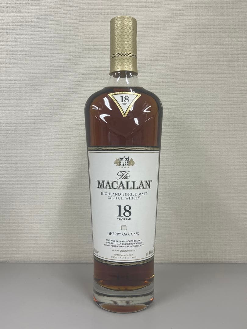 マッカラン18年シェリーオークカスク　2022