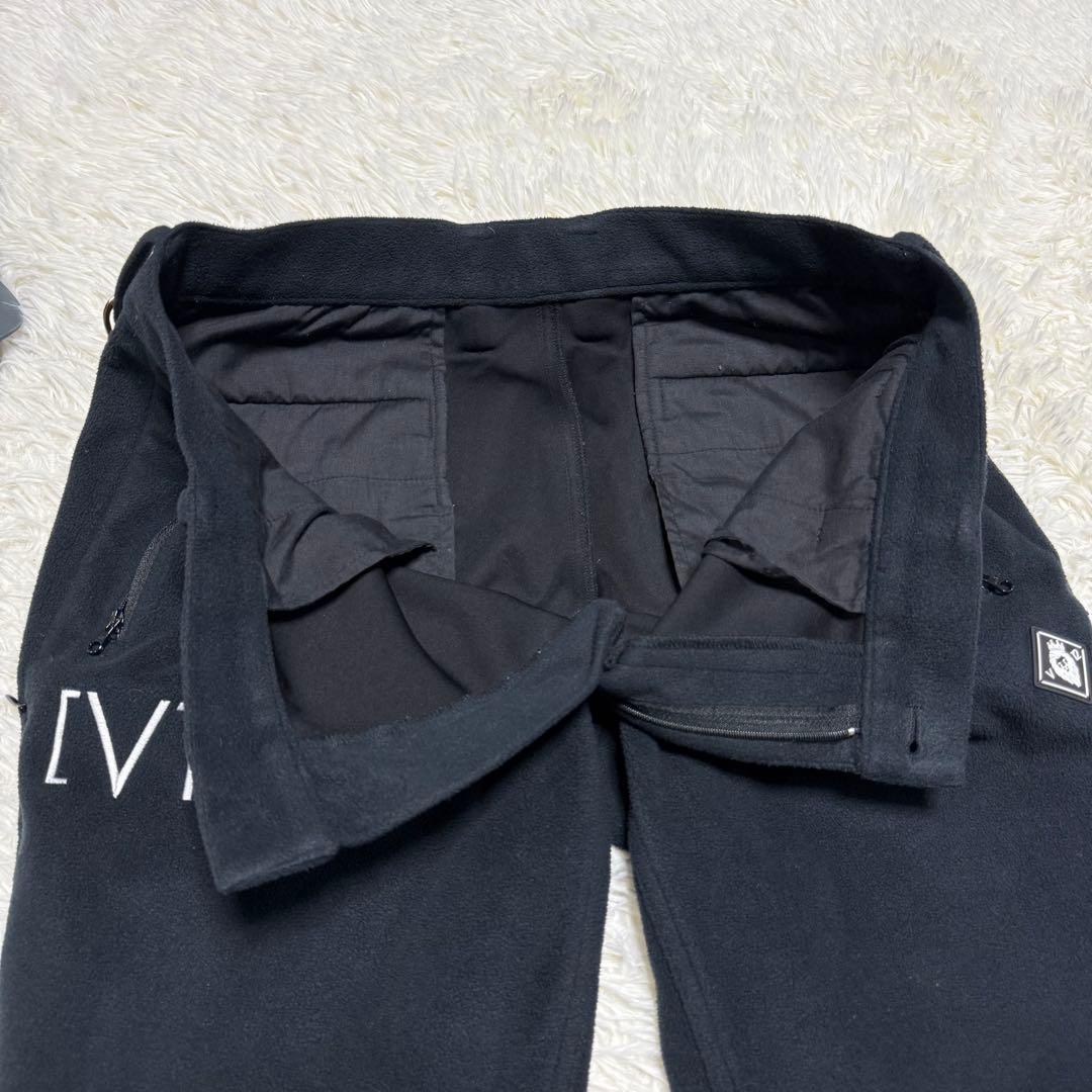 【v12】美品 フリースパンツ ロングパンツ ロゴ Lサイズ メンズ