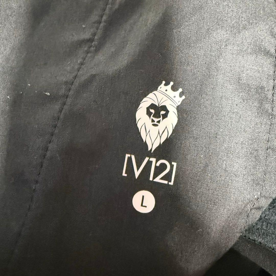 【v12】美品 フリースパンツ ロングパンツ ロゴ Lサイズ メンズ