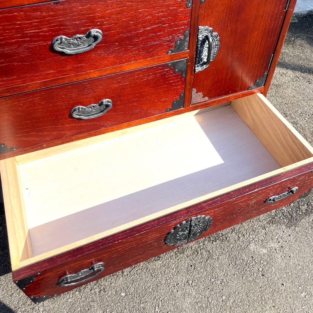 アンティーク キャスター付き 箪笥 車箪笥 キャビネット レトロ