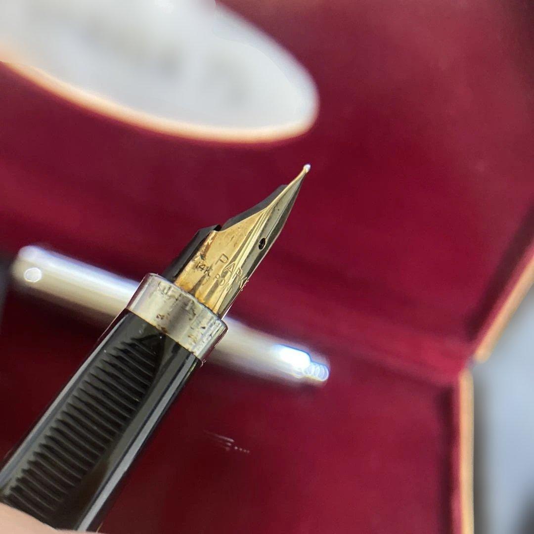 【’80ヴィンテージ⭐︎レア】14K Parker 75 万年筆 専用ケース付き