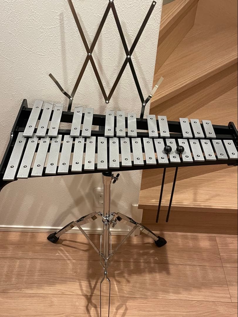 グロッケン 鉄琴 32音 スタンド付属 マレットx2本