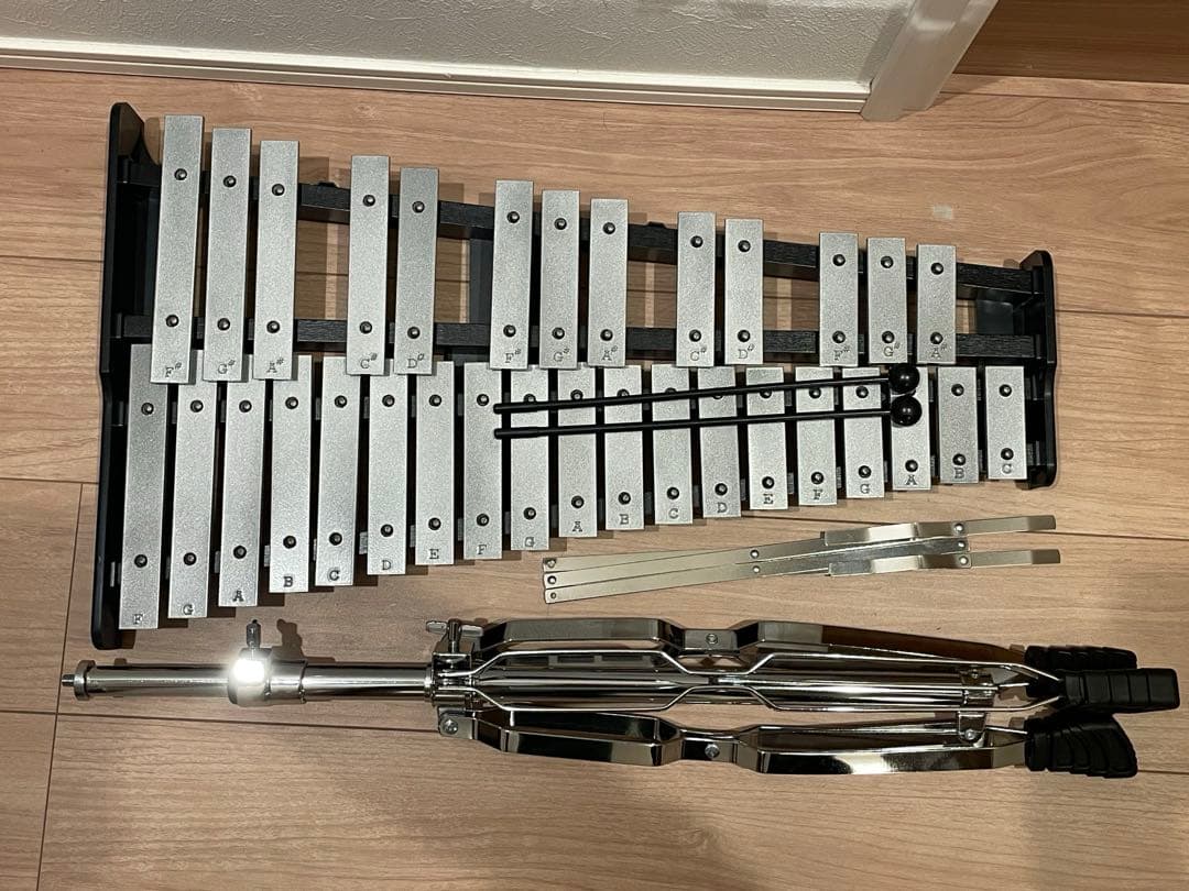 グロッケン 鉄琴 32音 スタンド付属 マレットx2本