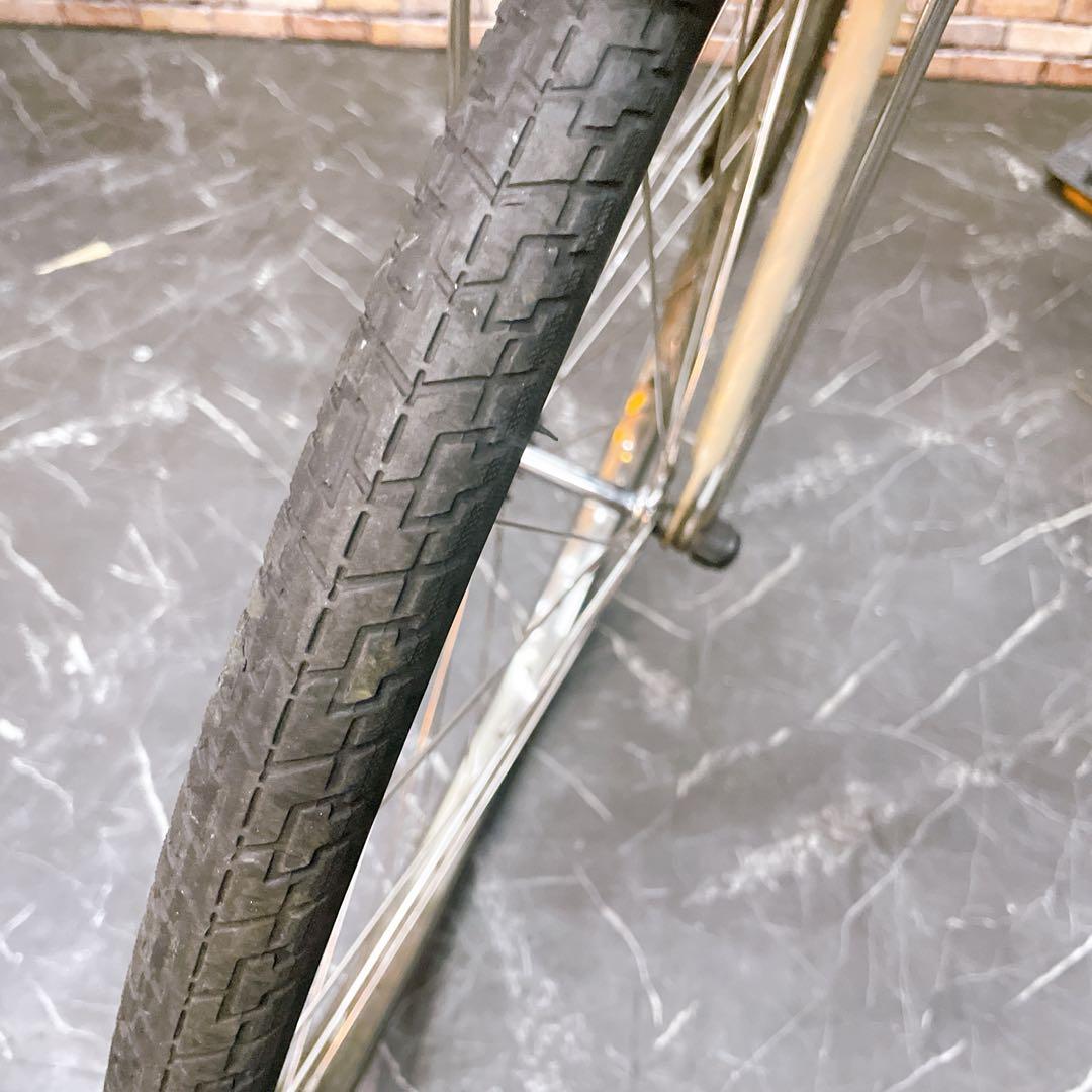 【9】電動自転車 Panasonic ベージュ クリーム 26インチ