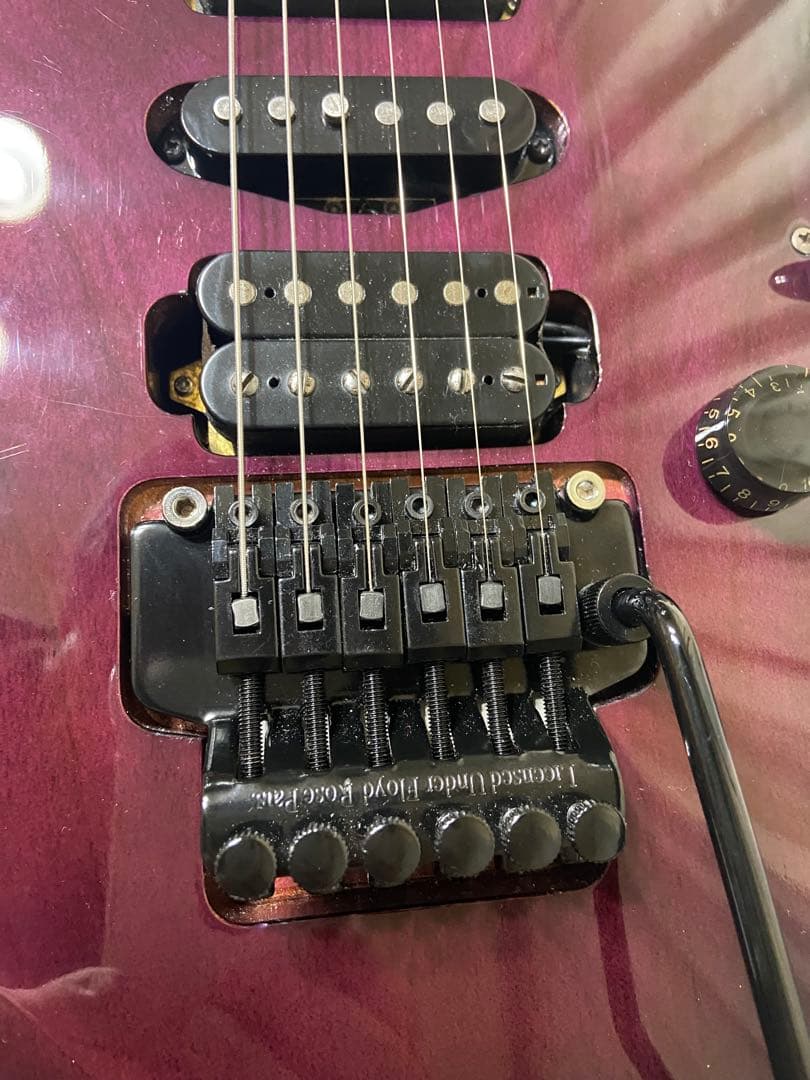 YAMAHA RGX 421D フロイドローズ トレモロ・パープル色でカッコいい