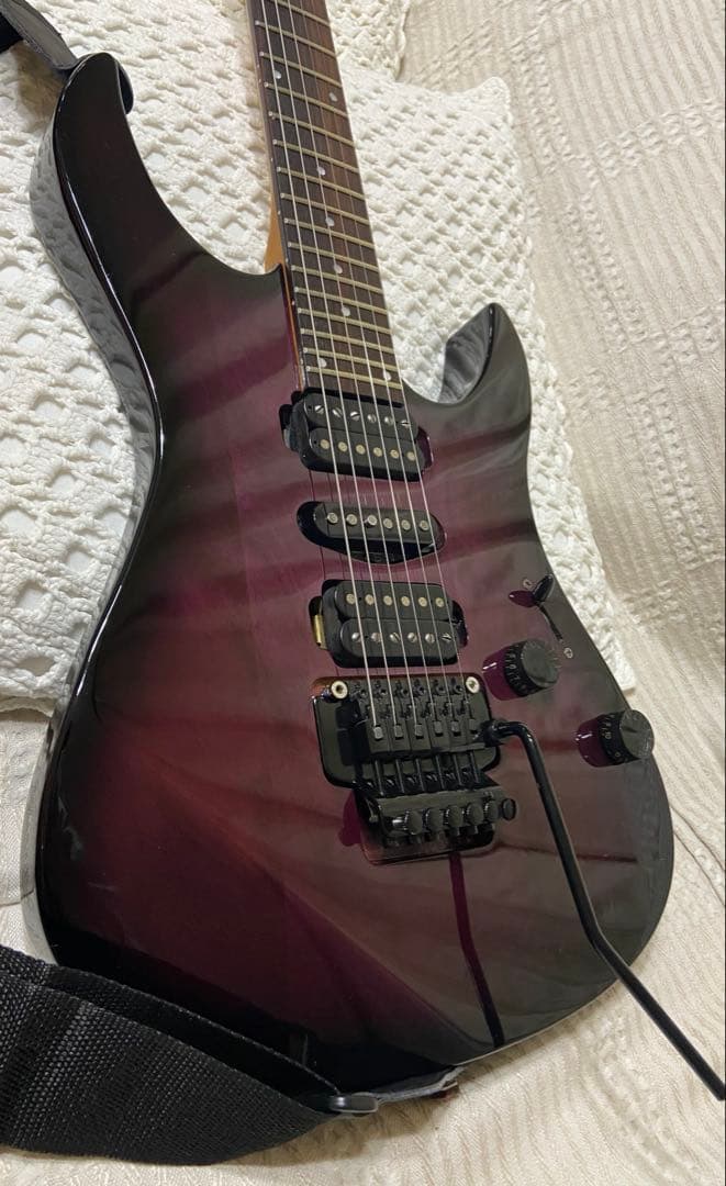 YAMAHA RGX 421D フロイドローズ トレモロ・パープル色でカッコいい