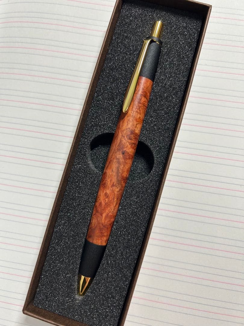本花梨瘤 シャーペン 0.5 真鍮 木製 ボナンペン