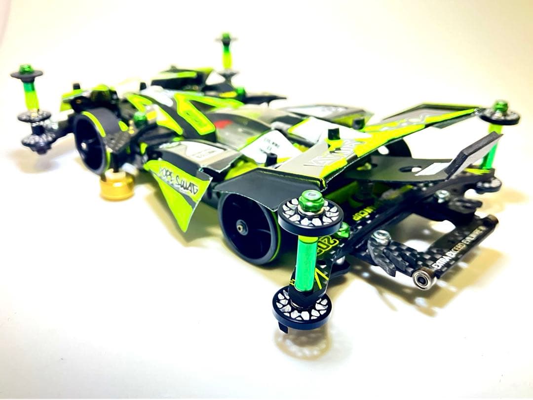 ミニ四駆　完成品　MSフレキ　ハリケーンソニック　フルカウル