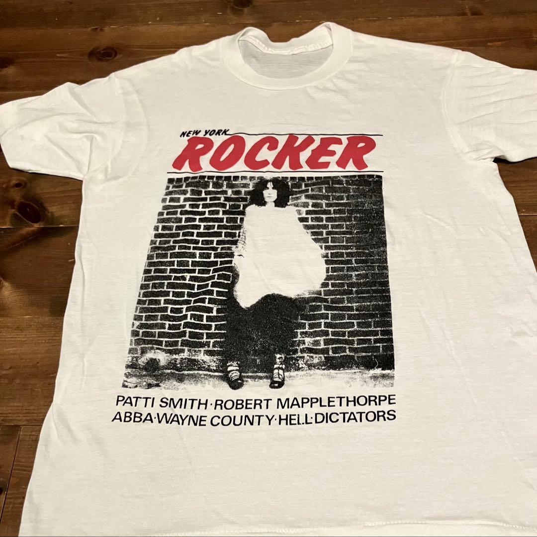 野口推薦パティ・スミス フォトT NEW YORK ROCKER メイプルソープ