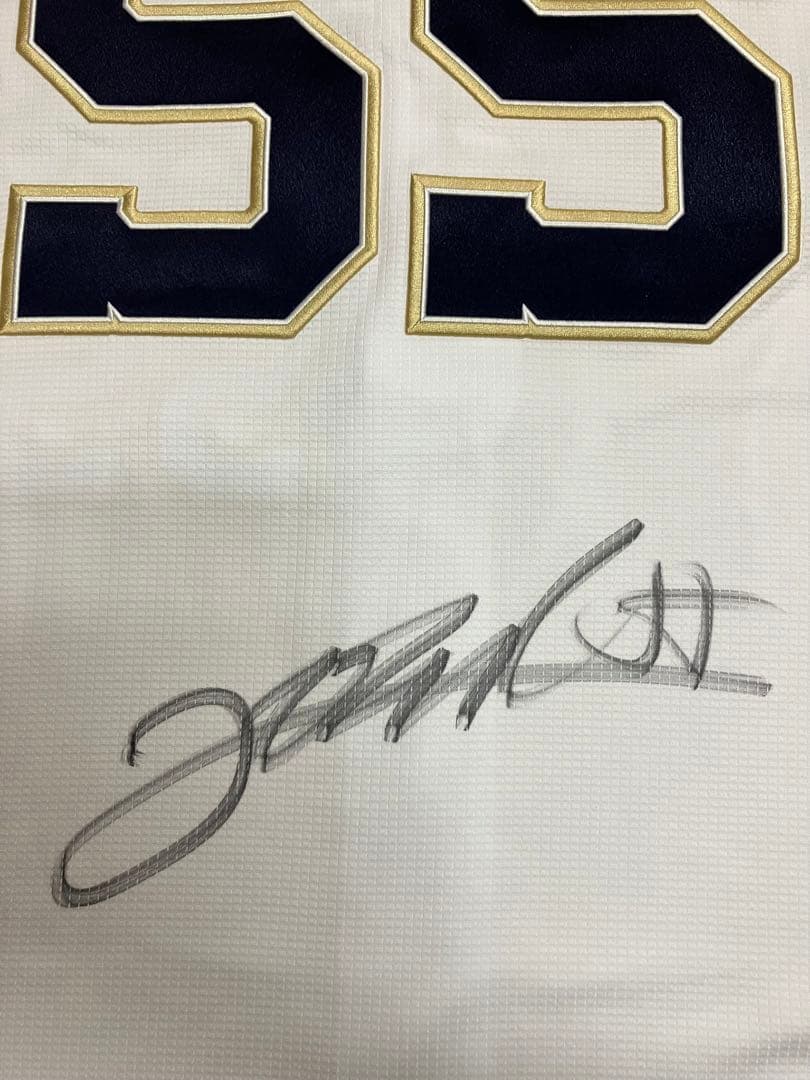 T-岡田　実使用　支給　直筆サイン　ユニフォーム　オリックスバファローズ