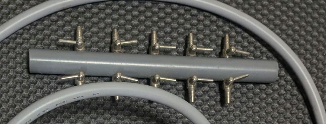 安永エアポンプ　AP-40P エアー 分配器 ステンレス 10連 セット