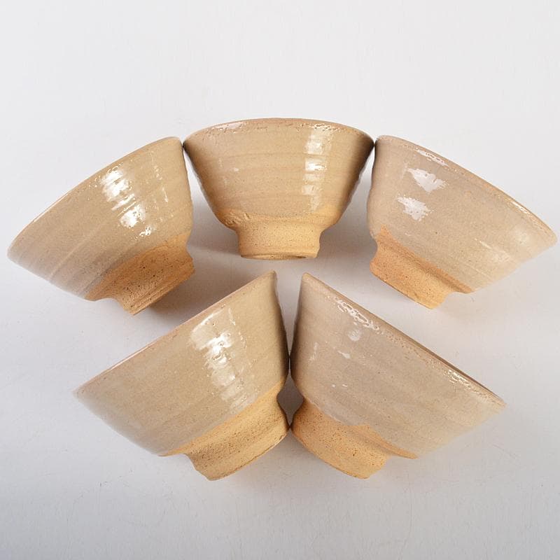 ちゃちゃさん　瀬戸焼陣出窯　澤田酔云作　数茶碗　十客共箱　V　R7192B