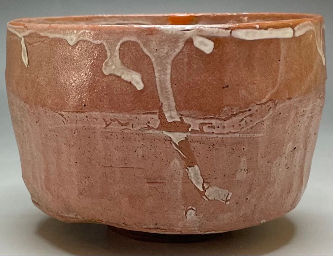 赤楽茶碗　光悦　のき下　共箱　e7762b