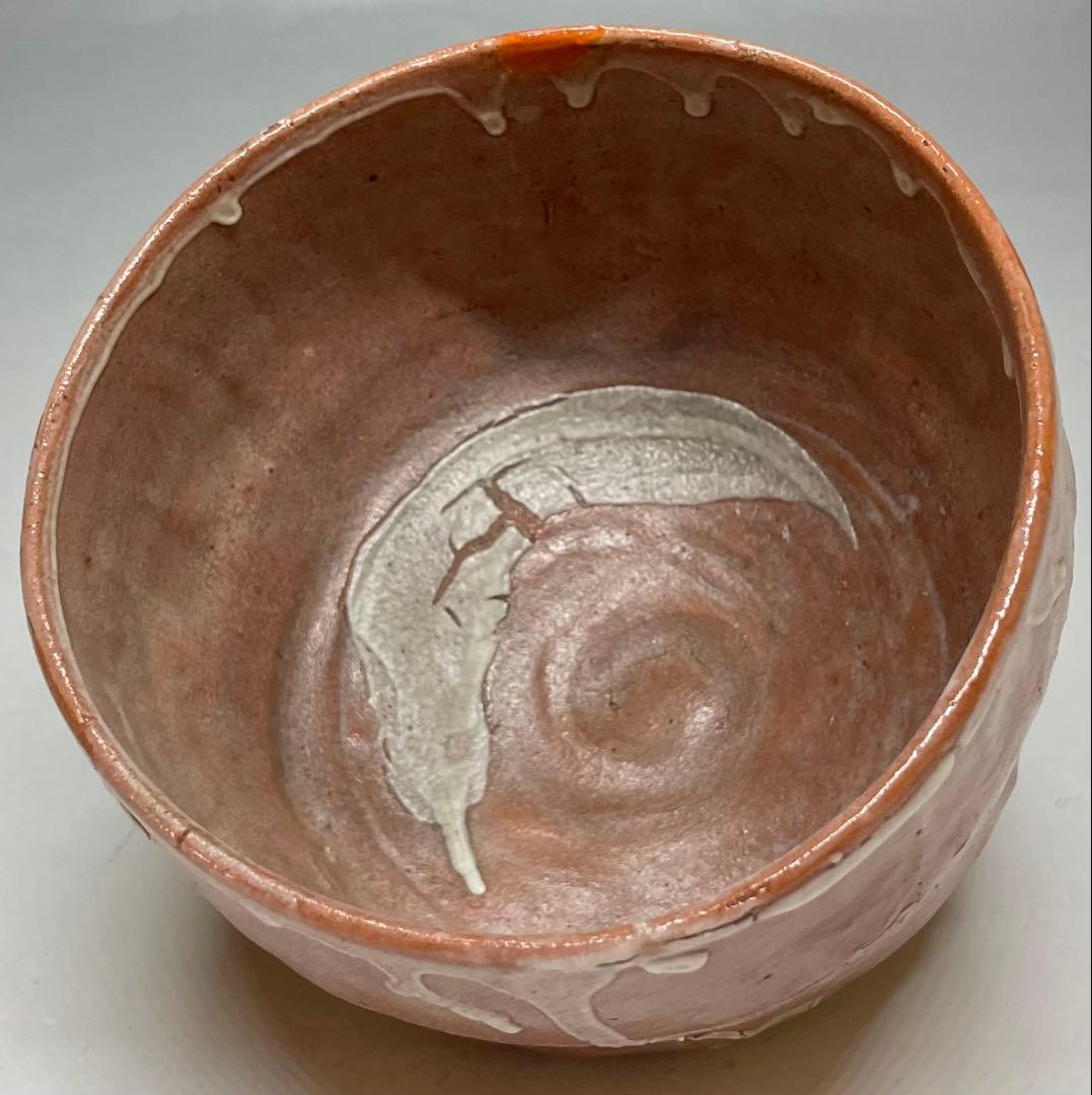 赤楽茶碗　光悦　のき下　共箱　e7762b