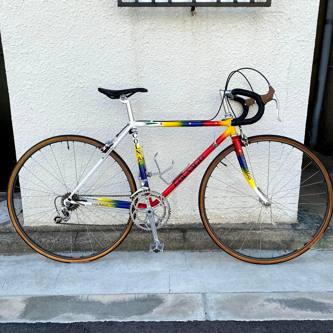 460　クロモリロードバイク　デュラエース　サンツアー　カンパニョーロ　6×2速