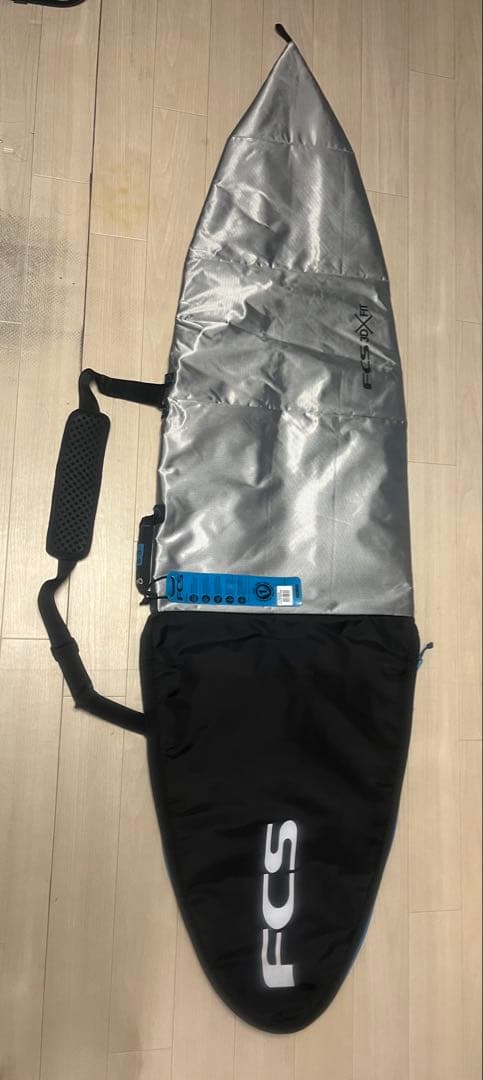 FCS サーフボードケース 黒/銀