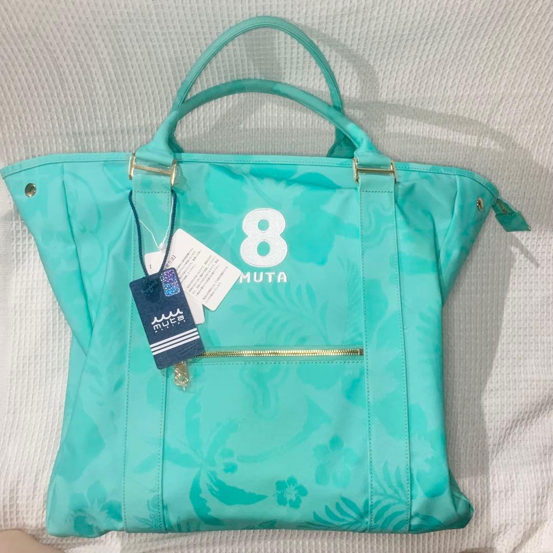 未使用◎muta ゴルフ BIG トート ロッカーバッグ ハイビスカス グリーン