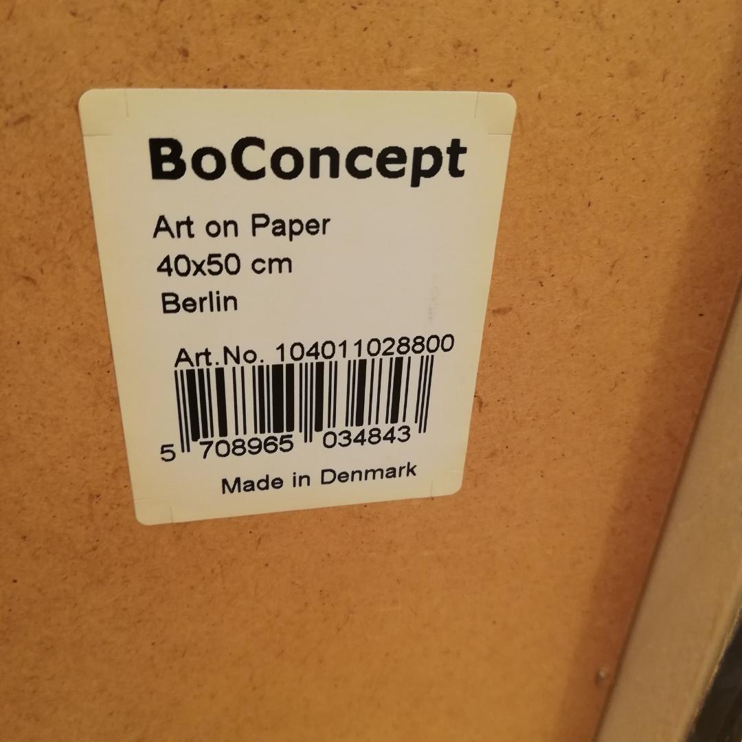 ♠Boconcept/ボーコンセプト　アートプリント　「ベルリン」