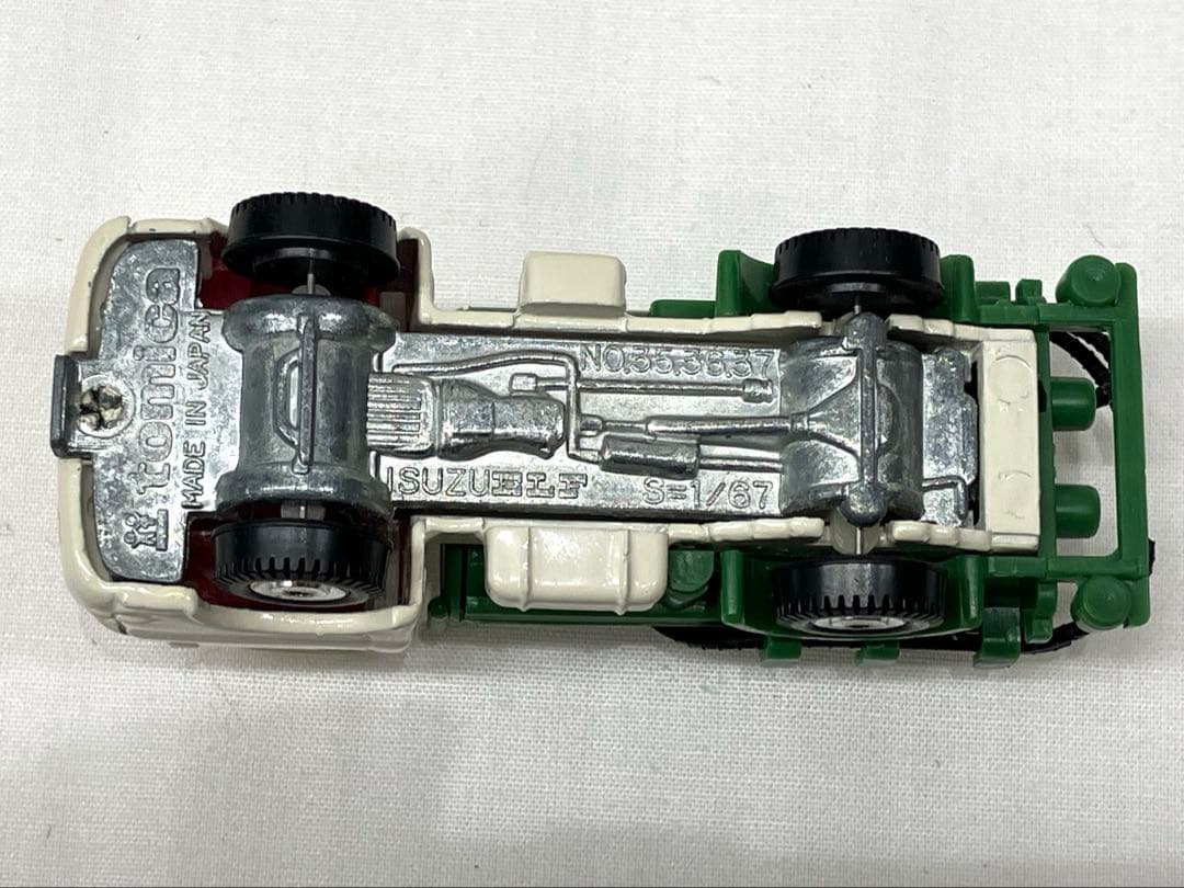 トミカ いすゞ エルフ バキュームカー 白 緑 No.37 黒箱