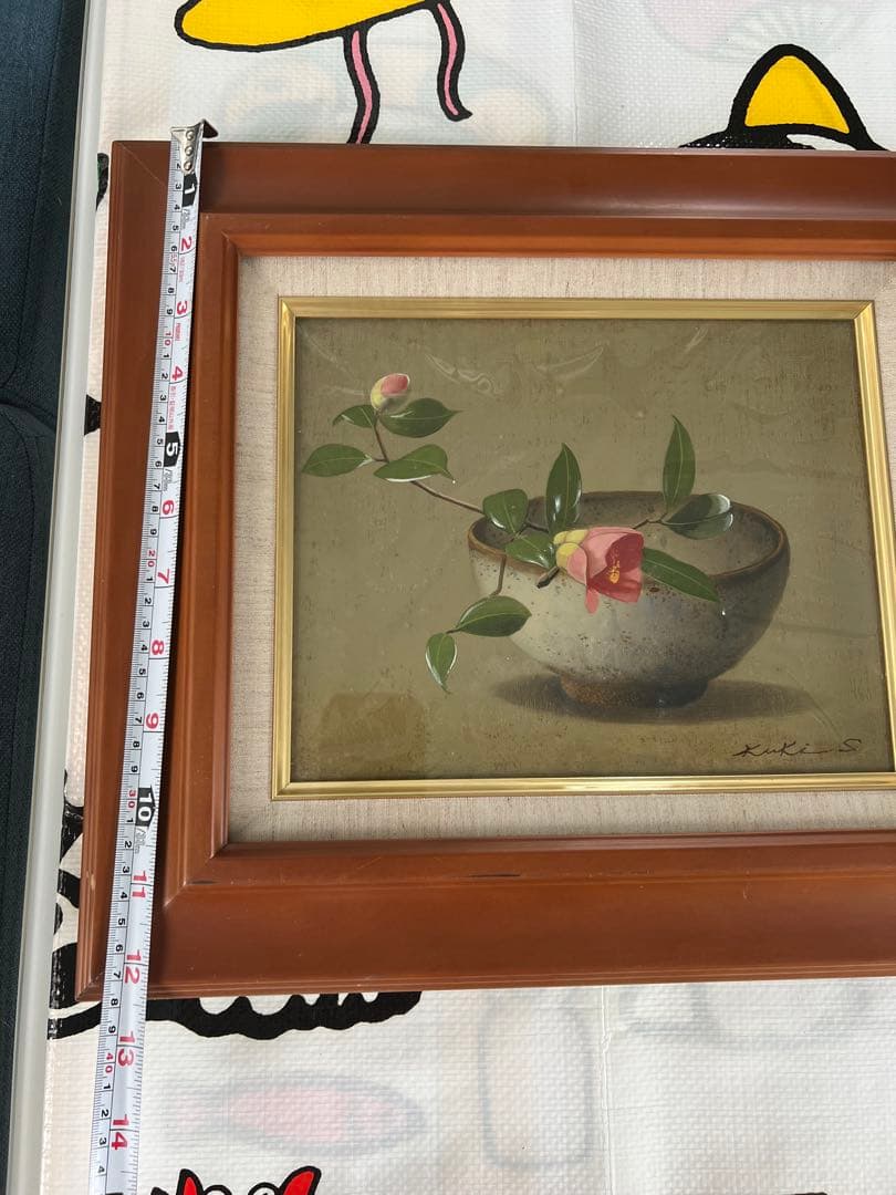 Kuki S. 花瓶と花の日本画