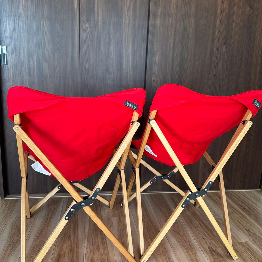 スパイス バカンス 折りたたみチェア レッド