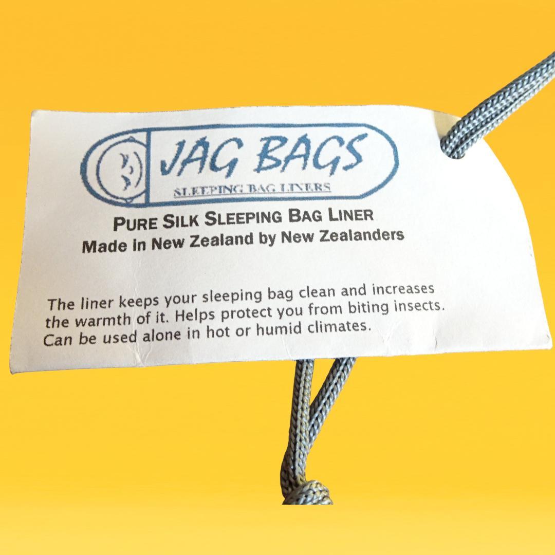 超希少　JAG BAGS　 純シルク100％　寝袋　インナーシーツ
