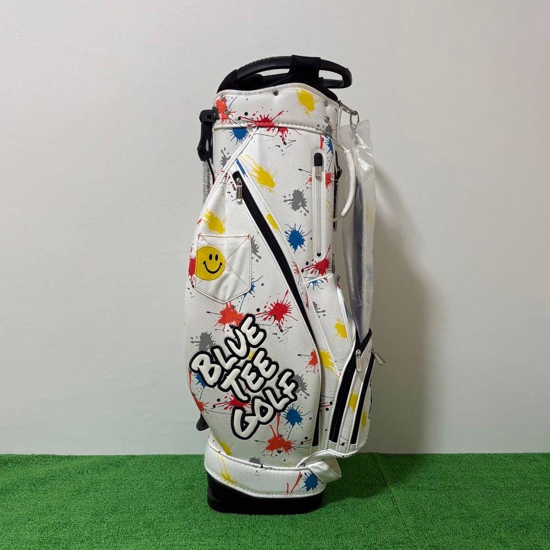 BLUE TEE GOLF デニムキャディバッグ フード・ヘッドカバー付き