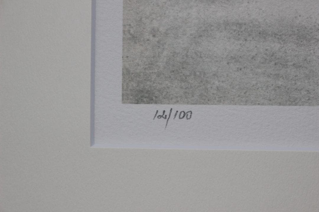 藤田嗣治 リトグラフ 猫十態より「眠る猫」 100部限定 12/100