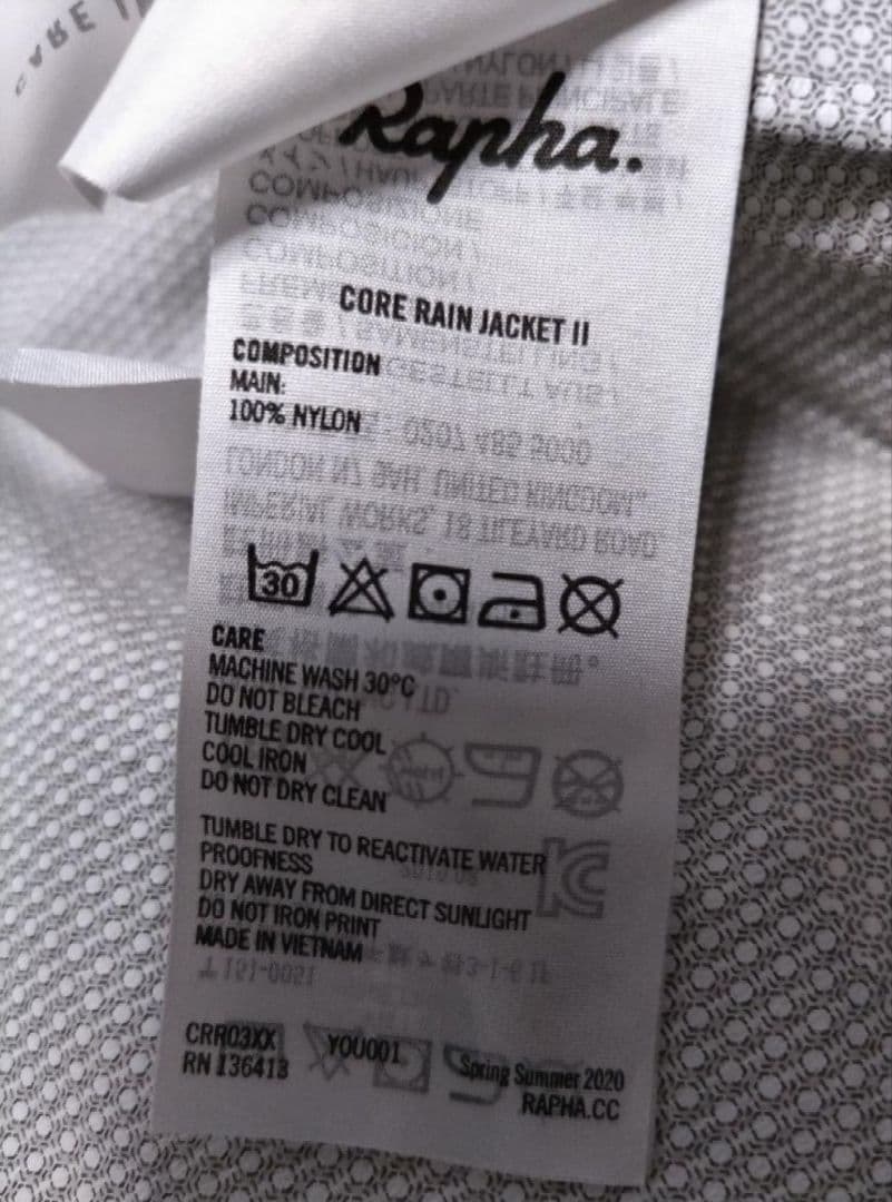 ラファ　ナイロンジャケット　CORE RAIN JACKET Ⅱ　黒