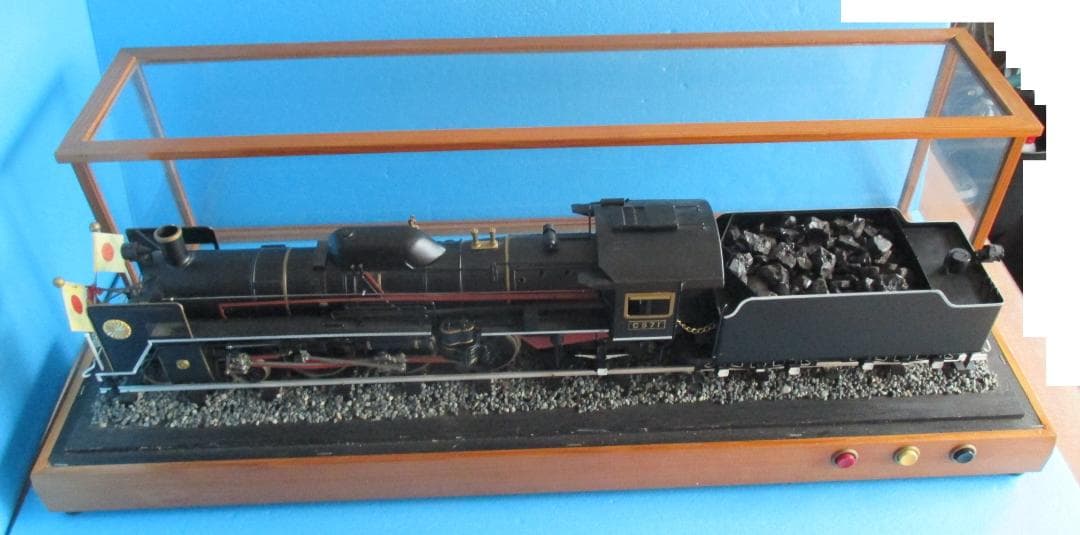 大型鉄道模型◎C571 1/30 蒸気機関車SL◎駆動式約77cm天皇陛下車輌