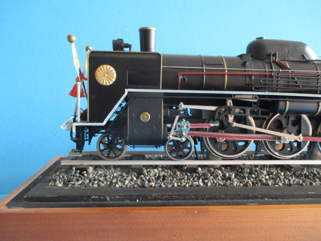 大型鉄道模型◎C571 1/30 蒸気機関車SL◎駆動式約77cm天皇陛下車輌