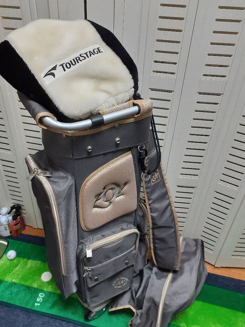 キャディバッグ (キャスター付)ZOY ＋アイアンカバー 手渡しOK