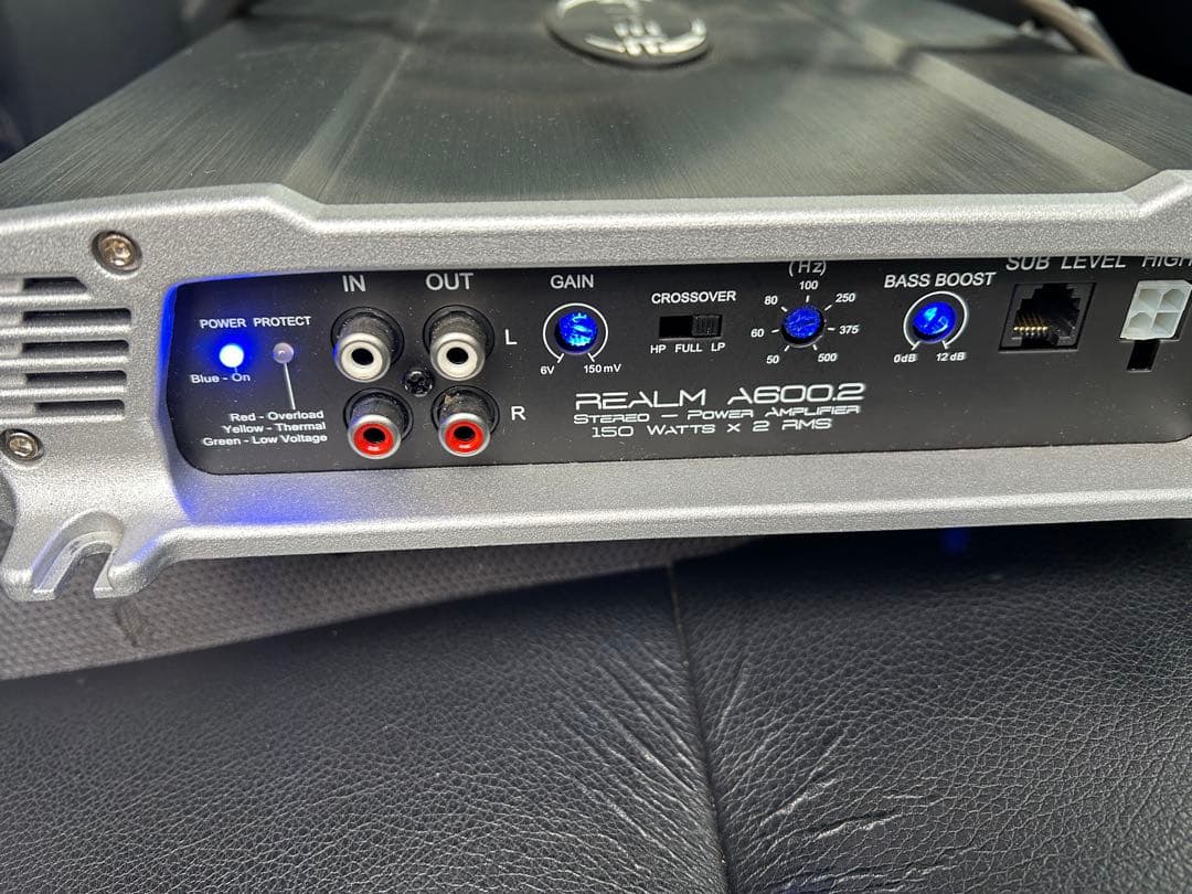 激レア　REALM レルム　パワーアンプ　2CH カーオーディオ