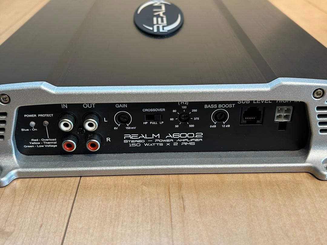 激レア　REALM レルム　パワーアンプ　2CH カーオーディオ