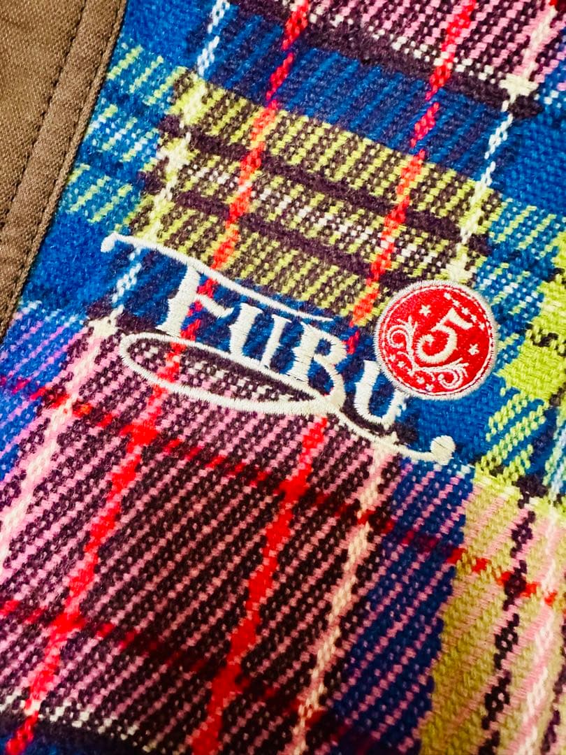 FUBU チェック柄 フリースジャケット