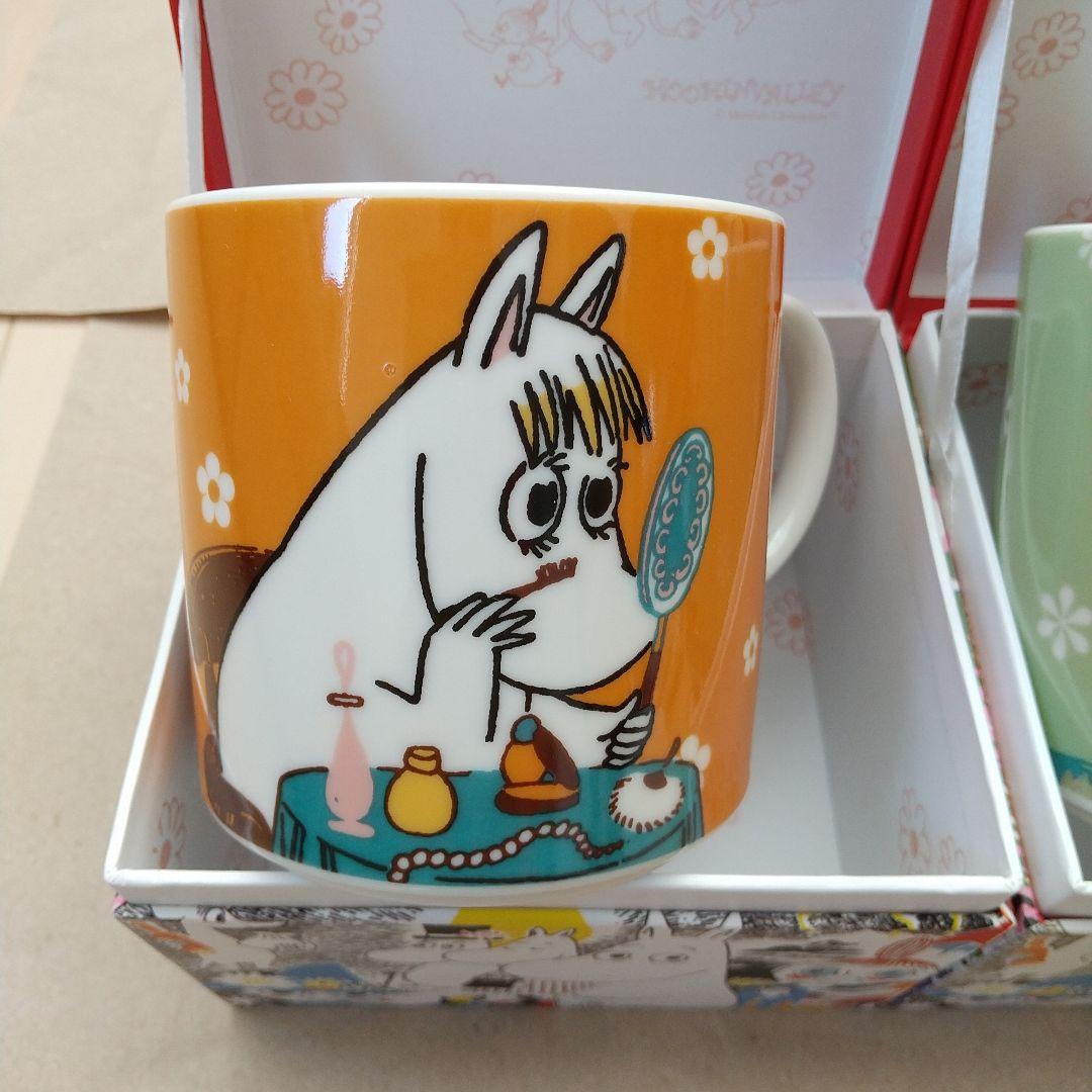 未使用 MOOMIN マグ カラーBox入り スナフキン ミイ フローレン２個組