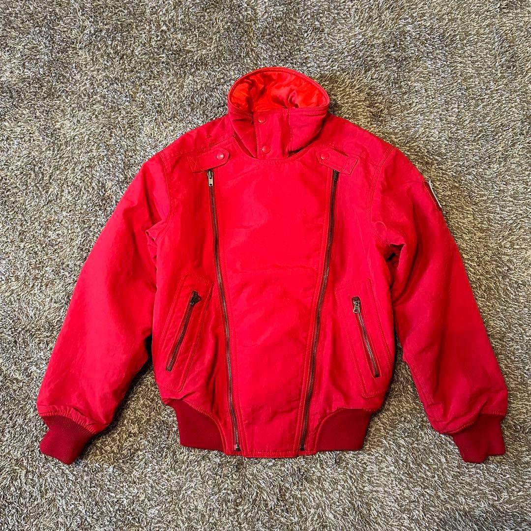 クシタニ ボンバー ジャケット 中綿 ブルゾン リバーシブル ライダー ワッペン