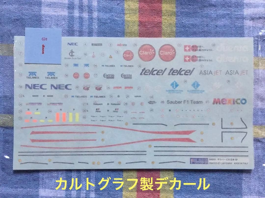 美品 絶版 フジミ 1/20 ザウバー C30 日本GP w/レジン製ヘルメット