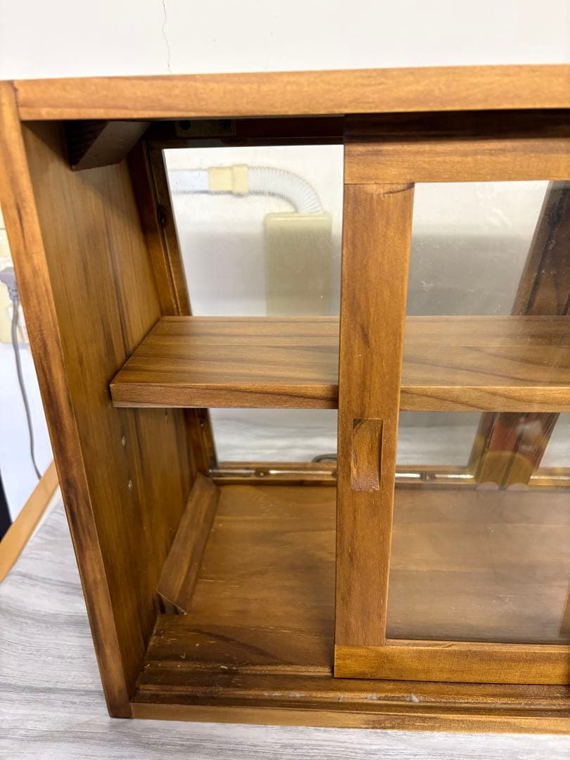 昭和レトロ　木製ガラスケース　ショーケース