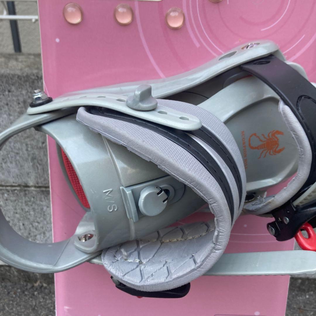 X-GAMES スノーボード板 ビンディング セット 146cm ピンク