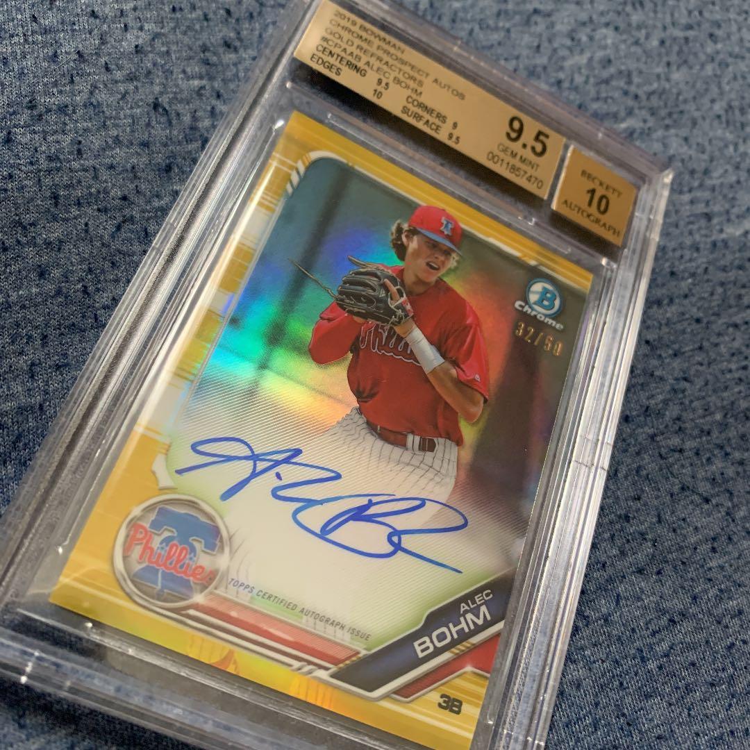 2019 Bowman Alec Bohm Auto Gold 10枚限定　SP