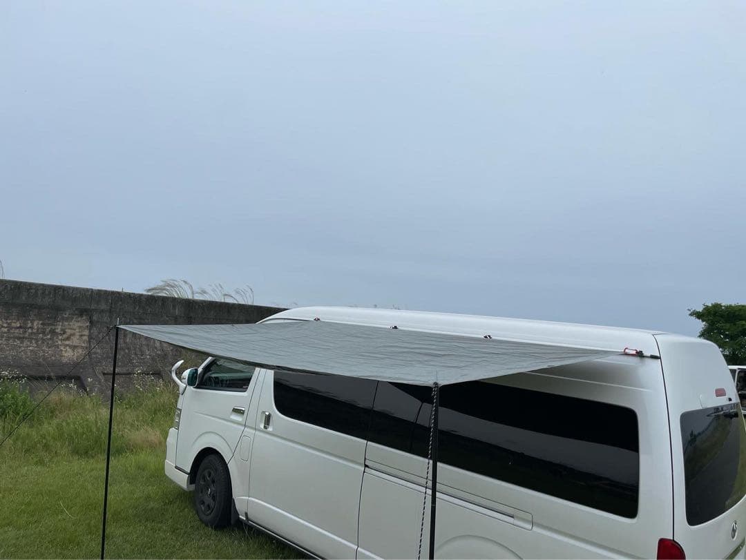 在庫処分！サイドタープ ハイエース バンライフ　車中泊 キャンピングカー