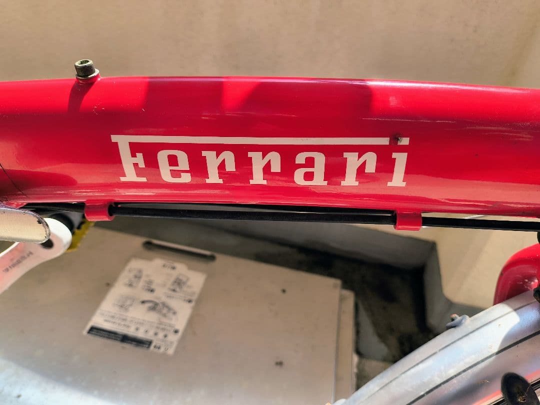 ★オマケ付★Ferrari 折りたたみ自転車★泥除け付★レッド